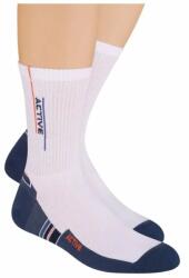 Steven Sosete sport barbati - Steven S057-109 alb-jeans-active (Culoare: Alb, Marime: 44-46) (24097)