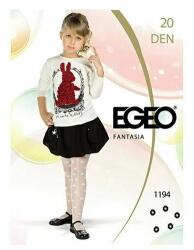 EGEO Ciorapi fetite model 1194, 20 den (Culoare: Alb, Marime: S)