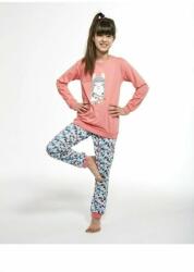 Cornette Pijama fete 1-8 ani, 100% bumbac, Cornette G353-115 (Culoare: Roz, Marime: 86-92) (25740)