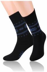 Steven Sosete flausate pentru barbati - Steven S122-05M negru-jeans (Culoare: Negru, Marime: 44-46) (24779)