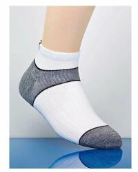 Steven Sosete scurte unisex, din coolmax, cu uscare rapida - Steven S059-03 alb-gri-negru (Culoare: Alb, Marime: 35-37) (11293)
