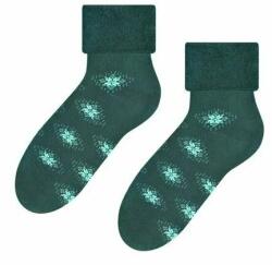 Steven Sosete flausate cu model S053-061 (Culoare: Verde, Marime: 35-37) (25325)