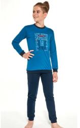 Cornette Pijama baieti 9-14 ani, 100% bumbac, Cornette B267-121 Music (Culoare: Albastru, Marime: 146-152) (NX-4102)