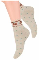 Steven Sosete flausate cu model S123-009 (Culoare: Gri, Marime: 35-37) (16194)