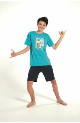 Cornette Pijama pentru baieti adolescenti 100% bumbac, Cornette B519-037 (Culoare: Turcoaz, Marime: L/182) (27997)