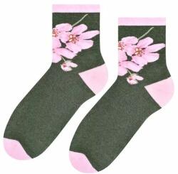 Steven Sosete dama cu model floral - Steven S099-603 verde (Culoare: Verde, Marime: 35-37) (26832)