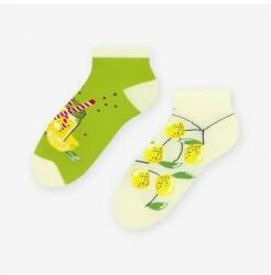 MORE Sosete scurte barbati, model asimetric Lemonade - More S035-003 verde (Culoare: Verde, Marime: 39-42) (NX-20249)