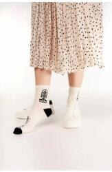 Steven Sosete dama, colectia folk - Steven S118K017 ecru (Culoare: Ecru, Marime: 35-37) (24327)