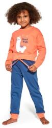 Cornette Pijama fete 9-14 ani, 100% bumbac, Cornette G470-144 Good Night (Marime: 134-140, Culoare: Coral) (NX-4589)