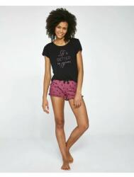 Cornette Pijama dama, modal, Cornette W492-190, Life is better in pyjamas (Culoare: Negru, Marime: S) (28108)