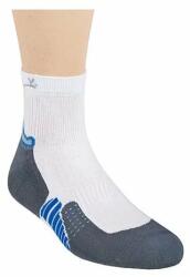 Steven Sosete sport barbati, flausate pe talpa - Steven S100-02 alb-gri (Culoare: Alb, Marime: 44-46) (10863)