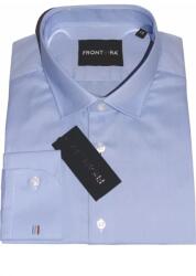 FRONTERA Camasa premium barbati, 100% bumbac, slim fit - FRONTERA - bleu deschis (Culoare: Albastru, Marime: 38)