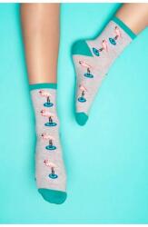 MORE Sosete dama, model Water birds - More S078097 gri (Culoare: Gri, Marime: 39-42) (NX-21841)