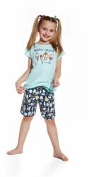 Cornette Pijama fete 1-8 ani, 100% bumbac, Cornette G787-052 (Culoare: Turcoaz, Marime: 110-116) (21913)