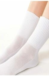 Steven Sosete dama - sosete flausate pe talpa - Steven S127-01 alb (Culoare: Alb, Marime: 35-37) (24036)