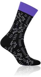 MORE Sosete barbati, model Contour - More S079054 negru detaliu mov (Culoare: Negru, Marime: 39-42) (NX-21968)