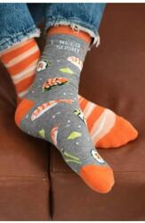 MORE Sosete barbati, gri cu model asimetric Sushi - More S079-A038 (Culoare: Gri, Marime: 39-42) (28941)