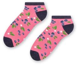 Steven Sosete scurte dama, roz cu model afine - Steven S114-053 (Culoare: Roz, Marime: 38-40) (28733)