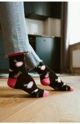 Steven Sosete dama bumbac, negre cu fructul dragonului - Steven S159-046 (Culoare: Negru, Marime: 38-40) (26870)