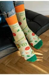 MORE Sosete dama, verde pal cu model Salad - More S078-138 (Culoare: Verde, Marime: 35-38) (NX-21886)