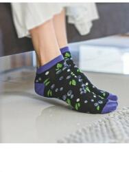 Steven Sosete scurte dama, negru cu model afine - Steven S114-055 (Culoare: Negru, Marime: 38-40) (28735)
