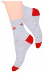 Steven Sosete dama cu model folk - Steven S118K007 gri (Culoare: Gri, Marime: 35-37) (21277)