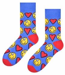 Steven Sosete barbati, model smiley si inimioare - Steven S136-K035 blue (Culoare: Albastru, Marime: 44-46) (26346)