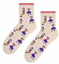 Steven Sosete dama, colectia folk - Steven S118K026 ecru (Culoare: Ecru, Marime: 35-37) (26272)