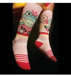 Rewon Sosete colorate 3/4 cu model convex pt fete (LIN TOE) - Rewon 127-013 (Culoare: Multicolor, Marime: 18-20) (7626)