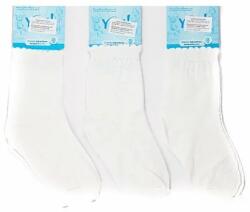 YO Club Sosete jacard albe SKL04 (Culoare: Alb, Marime: S) (6753)
