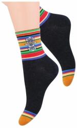 Steven Sosete dama, colectia folk - Steven S118K014 grafit melange (Culoare: Grafit, Marime: 35-37) (21284)