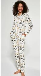 Cornette Pijama salopeta pentru femei, colectia mama-fiica, Cornette W107-280 Dogs 2 (Culoare: Ecru, Marime: S) (29260)