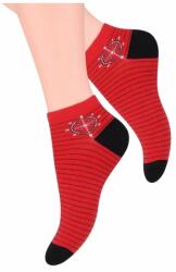 Steven Sosete dama scurte cu model S114-005 (Culoare: Rosu, Marime: 38-40) (18241)