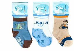 YO Club Sosete colorate cu ABS pentru baieti SK06ABS B (Culoare: Multicolor, Marime: S) (10459)