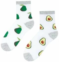 Steven Sosete dama cu model asimetric de avocado - Steven S159-001V alb (Culoare: Alb, Marime: 38-40)
