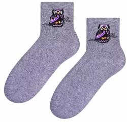 Steven Sosete dama cu model bufnita - Steven S099-535D gri melange (Culoare: Gri, Marime: 38-40) (24736)
