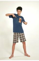Cornette Pijama pentru baieti adolescenti 100% bumbac, Cornette B551-35 (Culoare: Jeans, Marime: XL/188) (28642)