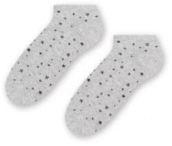 Steven Sosete scurte dama, model stelute - Steven S114-061K gri deschis melange (Culoare: Gri, Marime: 35-37) (28719)