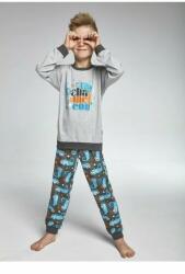 Cornette Pijama baieti 1-8 ani, bumbac, Cornette B593-084 (Culoare: Gri, Marime: 86-92) (25748)