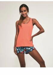 Cornette Pijama dama, 100% bumbac, Cornette W375-184 (Marime: L, Culoare: Coral) (26706)