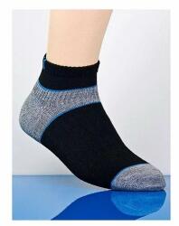 Steven Sosete scurte barbati, din coolmax, cu uscare rapida - Steven S059-08 negru-gri melange-bleu (Culoare: Negru, Marime: 38-40) (10730)