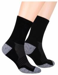 Steven Sosete sport barbati, flausate pe talpa - Steven S047-74A negru (Culoare: Negru, Marime: 44-46) (24754)