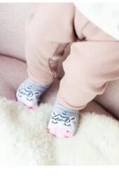Steven Sosete pentru bebelusi, model unicorn, Steven S138-140 gri roz (Culoare: Gri, Marime: 23-25) (25501)