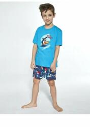 Cornette Pijama baieti 1-8 ani, 100% bumbac, Cornette B789-090 (Culoare: Turcoaz, Marime: 98-104) (28644)