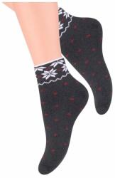 Steven Sosete flausate cu model S123-006 (Culoare: Gri, Marime: 35-37) (16191)