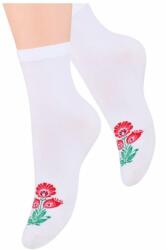 Steven Sosete dama, colectia Folk - Steven S118K009 alb (Culoare: Alb, Marime: 35-37) (21279)