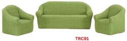 DELFIN Huse Elastice Pt Canapea si 2 Fotolii Creponate Cod TRF91