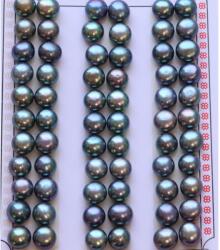 Perle de Cultura Curcubeu Rondele Margele Pentru Cercei 7, 5-8 x 7, 5-8 x 6 mm - AAA - Jumatate Forat - 5 Pereche