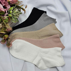 Aura Via Női bambusz köztes szárú gumi nélküli zokni anyagában mintás 5 pár/cs 35-38 90398