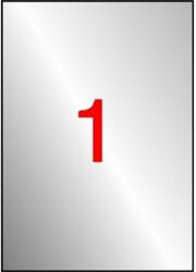 APLI Etikett, 210x297 mm, poliészter, időjárásálló, APLI, ezüst, 100 etikett/csomag (LCA12974)